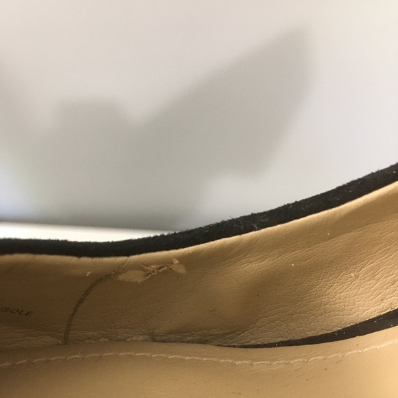 BCBGeneration black suede wedge heels bow - Picture 10 of 10